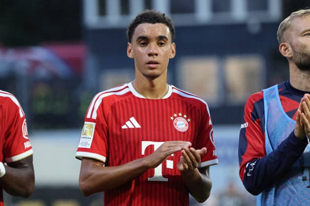September 13, 2026, Soccer, Men s, 1. Bundesliga, 2026–2027 Season, SV 07 Elversberg vs. FC Bayern Munich, Jamal Musiala (FC Bayern Munich) at the Ursapharm Arena an der Kaiserlinde in Elversberg, Saarland, Germany (DEU) Copyright: xFabianxKleerx