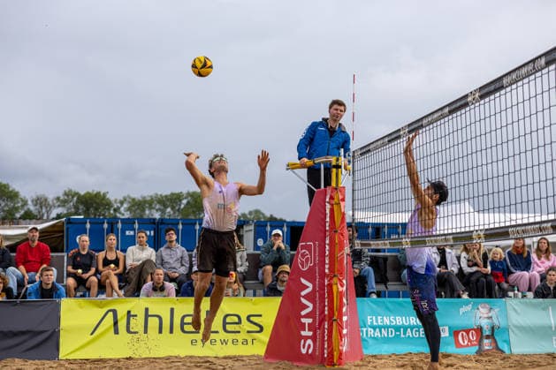 September 13, 2026 Beach Volleyball 1 Beachclub Kiel e.V. German Mixed Championships Justus Odebrecht (left), Kai Pilz Kiel Beach Facility Nordmarksportfeld Schleswig-Holstein, Germany