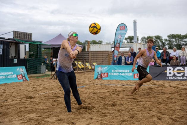 September 13, 2026 Beach Volleyball 1 Beachclub Kiel e.V. German Mixed Championships Anna Behlen (left), Justus Odebrecht Kiel Beach Court, Nordmarksportfeld, Schleswig-Holstein, Germany