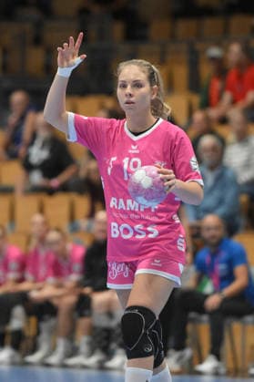 Johanna Farkas, TusSies Metzingen in Action GER, BSV Sachsen Zwickau vs. TusSies Metzingen, Handball, Bundesliga, Women, Alsco HBF, Matchday 3, 2026–2027 Season, September 13, 2026 GER, BSV Sachsen Zwickau vs. TusSies Metzingen, Handball, Bundesliga, Women, Alsco HBF, Matchday 3, 2026–2027 Season, September 13, 2026 Zwickau Copyright: xEibner-Pressefotox EP_BHR