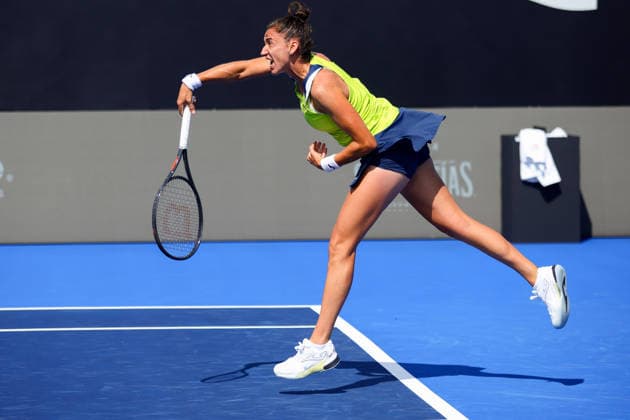 WTA GUADALAJARA OPEN 2026 WTA GUADALAJARA OPEN 2026 SARA SORRIBES VS CAROLINE DOLHIDE 09 13 2026 GUADALAJARA, JALISCO Action photo of Sara Sorribes of Spain during a qualifying match at the 2026 WTA Guadalajara Open, held at the Centro Panamericano de Tenis in Guadalajara, Jalisco, Mexico. Photo of Sara Sorribes of Spain, during a qualifying match of the 2026 WTA Guadalajara Open held at the Centro Panamericano de Tenis in Guadalajara, Jalisco, Mexico. PHOTO BY IMAGENSHOP PHOTO AGENCY GUADALAJARA, JALISCO, MEXICO Copyright: xJorgexReyesx