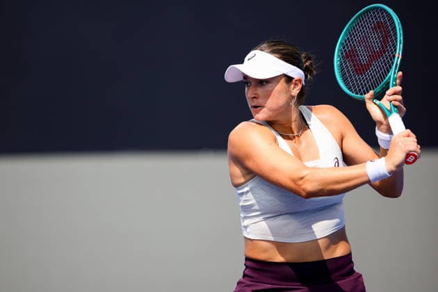 WTA GUADALAJARA OPEN 2026 WTA GUADALAJARA OPEN 2026 SARA SORRIBES VS. CAROLINE DOLHIDE 09 13 2026 GUADALAJARA, JALISCO Action photo of Caroline Dolhide of the United States during a qualifying match at the 2026 WTA Guadalajara Open, held at the Centro Panamericano de Tenis in Guadalajara, Jalisco, Mexico. Photo of Caroline Dolhide of the United States, during a qualifying match at the 2026 WTA Guadalajara Open held at the Centro Panamericano de Tenis in Guadalajara, Jalisco, Mexico. PHOTO BY IMAGENSHOP PHOTO AGENCY GUADALAJARA, JALISCO, MEXICO Copyright: xJorgexReyesx