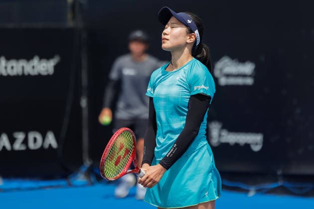 WTA GUADALAJARA OPEN 2026 WTA GUADALAJARA OPEN 2026 NADIIA KICHENOK VS NAO HIBINO 09 13 2026 GUADALAJARA, JALISCO Action photo of Nao Hibino of Japan during a qualifying match at the 2026 WTA Guadalajara Open, held at the Centro Panamericano de Tenis in Guadalajara, Jalisco, Mexico. Photo of Nao Hibino of Japan, during a qualifying match at the 2026 WTA Guadalajara Open held at the Centro Panamericano de Tenis in Guadalajara, Jalisco, Mexico. PHOTO BY IMAGENSHOP PHOTO AGENCY GUADALAJARA, JALISCO, MEXICO Copyright: xJorgexReyesx