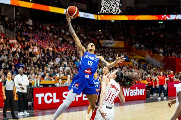 Basketball Berlin, September 13, 2026 FIBA Women’s Basketball World Cup Germany 2026 Final United States of America (USA) vs. France (FRA) Gabby Williams (FRA), No. 15; Breanna Stewart (USA), No. 10