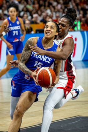 Basketball Berlin, September 13, 2026 FIBA Women’s Basketball World Cup Germany 2026 Final United States of America (USA) vs. France (FRA) Gabby Williams, France, No. 15
