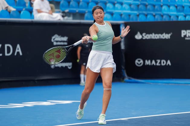 WTA GUADALAJARA OPEN 2026 WTA GUADALAJARA OPEN 2026 IRYNA SHYMANOVICH VS. LEA MA 09 13 2026 GUADALAJARA, JALISCO Action photo of Lea Ma of the United States during a qualifying match at the 2026 WTA Guadalajara Open, held at the Centro Panamericano de Tenis in Guadalajara, Jalisco, Mexico Photo of Lea Ma of the United States, during a qualifying match at the WTA Guadalajara Open 2026 held at the Centro Panamericano de Tenis in Guadalajara, Jalisco, Mexico. PHOTO BY IMAGENSHOP PHOTO AGENCY, GUADALAJARA, JALISCO, MEXICO Copyright: xJorgexReyesx