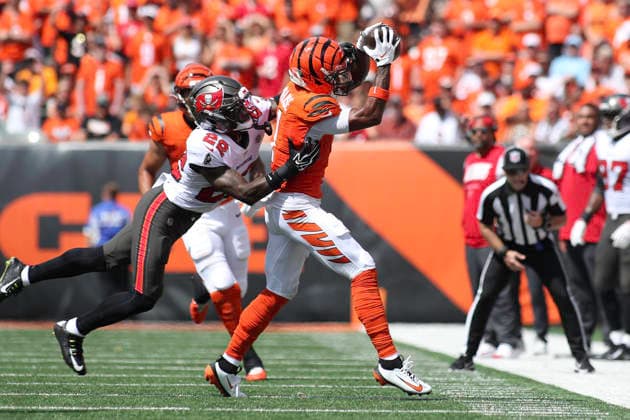 Sep 13, 2026; Cincinnati, OH, USA; Cincinnati Bengals WR JaÃ¢â‚¬â ¢Marr Chase makes a catch during WEEK 1 of the NFL, American Football Herren, USA regular season between the Cincinnati Bengals and the Tampa Bay Buccaneers at Paycor Stadium. Mandatory Credit: -Cal Media NFL 2026: Buccaneers Vs Bengals SEP 13  - ZUMAc04_ 20260913_zma_c04_116 Copyright: xKevinxSchultzx