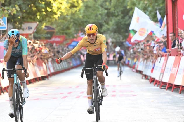 13-09-2026 Vuelta A Espana; Tappa 21 Carrefour Granada - Granada; 2026, Uno X - Mobility; 2026, Xds - Astana; Johannessen, Tobias Halland; Romele, Alessandro; Granada; 