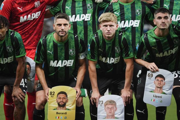 Sassuolo™s Josh Doig and Sassuolo™s Domenico Berardi EA SPORTS FC during the Serie A soccer match between Sassuolo and Juventus at the Mapei Stadium in Reggio Emilia, north Italy - Sunday, September 13, 2026 -  Copyright: xMassimoxPaolone LaPressex