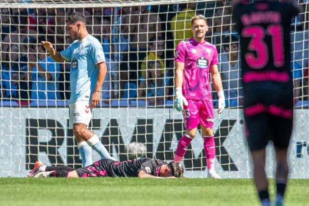 ESP LaLiga EA Sports RC Celta Vigo vs. Málaga CF: José Salinas of Málaga during the LaLiga EA Sports match between RC Celta Vigo and Málaga CF played at Abanca Balaidos Stadium, Vigo, Pontevedra, on September 13, 2026, in Spain. Spanish Soccer Copyright: xAgenciaxLOFx