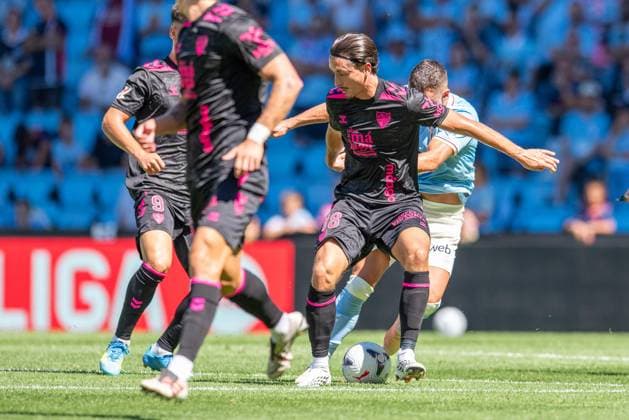 ESP LaLiga EA Sports RC Celta Vigo vs. Málaga CF Pablo Martínez of Málaga during the LaLiga EA Sports match between RC Celta Vigo and Málaga CF played at Abanca Balaidos Stadium, Vigo, Pontevedra, on September 13, 2026, in Spain. Spanish Soccer Copyright: xAgenciaxLOFx
