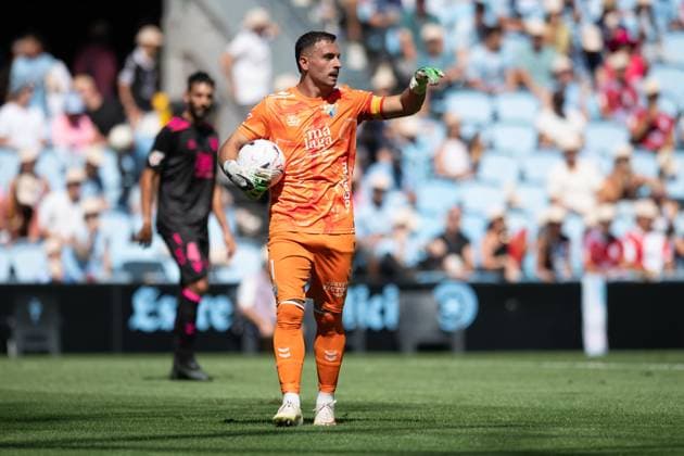 ESP LaLiga EA Sports RC Celta Vigo vs. Málaga CF Alfonso Herrero of Málaga during the LaLiga EA Sports match between RC Celta Vigo and Málaga CF played at Abanca Balaidos Stadium, Vigo, Pontevedra, on September 13, 2026, in Spain. Spanish Soccer Copyright: xAgenciaxLOFx