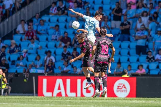 ESP LaLiga EA Sports RC Celta Vigo vs. Málaga CF Dani Lorenzo of Málaga and Miguel Roman of Celta during the LaLiga EA Sports match between RC Celta Vigo and Málaga CF played at Abanca Balaidos Stadium, Vigo, Pontevedra, on September 13, 2026, in Spain. Spanish Soccer Copyright: xAgenciaxLOFx