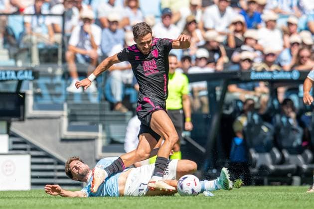 ESP LaLiga EA Sports RC Celta Vigo vs. Málaga CF: José Salinas of Málaga during the LaLiga EA Sports match between RC Celta Vigo and Málaga CF played at Abanca Balaidos Stadium, Vigo, Pontevedra, on September 13, 2026, in Spain. Spanish Soccer Copyright: xAgenciaxLOFx