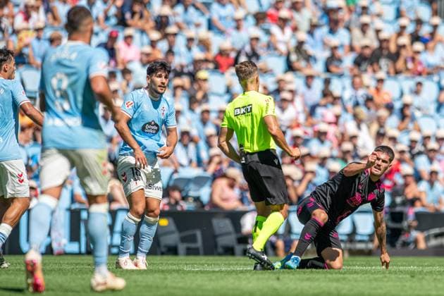 ESP LaLiga EA Sports RC Celta Vigo vs. Málaga CF Carlos Ruiz Chupete of Málaga during the LaLiga EA Sports match between RC Celta Vigo and Málaga CF played at Abanca Balaidos Stadium, Vigo, Pontevedra, on September 13, 2026, in Spain. Spanish Soccer Copyright: xAgenciaxLOFx