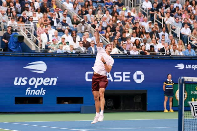 US Open tennis tournament - Day 15 Alexander Zverev of Germany in action against Ben Shelton of the US during the Men s Singles Final of the US Open Tennis Championships in Flushing Meadows, New York, USA, 13 September 2026. FLUSHING MEADOWS NEW YORK United States  Copyright: xCRISTOBALxHERRERA-ULASHKEVICHx