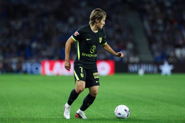 September 13, 2026, San Sebastian, Guipuzcoa, SPAIN: Kang-in Lee of Atletico de Madrid in action during the Spanish league, LaLiga EA Sports, football match played between Real Sociedad and Atletico de Madrid at Reale Arena stadium on September 13, 2026, in San Sebastian, Spain. Real Sociedad V Atletico De Madrid - LaLiga EA Sports  - ZUMAa181 20260913_zaa_a181_278 Copyright: xIrinaxR.xHx
