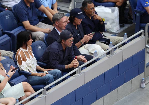 September 13, 2026, New York City, New York, USA: BRAD PITT and his girlfriend INES DE RAMON of USA during the menÃ¢â‚¬â ¢s final of US Open A. Zverev of Germany - B. Shelton of USA. New York, USA. Tennis: US Open - Brad Pitt And Ines De Ramon  - ZUMAc278 20260913_zsp_c278_002 Copyright: xMarcinxCholewinskix