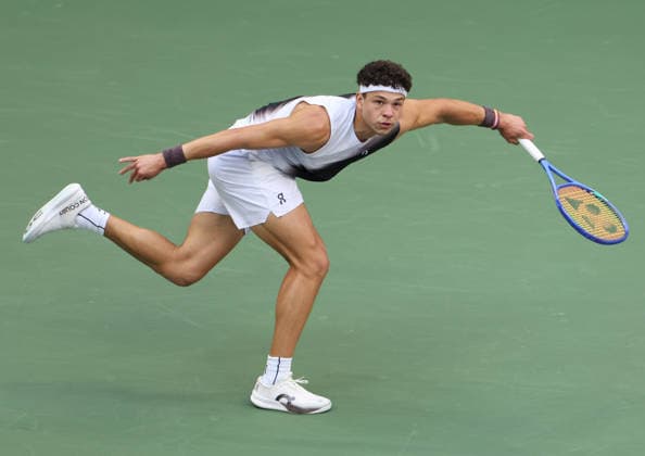 September 13, 2026, New York City, New York, USA: BEN SHELTON of USA during the match against A. Zverev of Germany in the menÃ¢â‚¬â ¢s final of Grand Slam tournament US Open. New York, USA. Tennis: Final US Open - Ben Shelton  - ZUMAc278 20260913_zsp_c278_009 Copyright: xMarcinxCholewinskix
