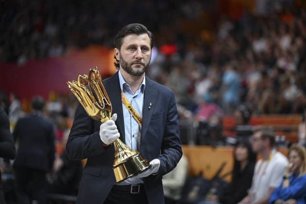 France v USA - FIBA Women s Basketball World Cup 2026 FIBA 2026 Kadinlar Basketbol Dünya Kupasi finalinde Fransa ile ABD, Berlin deki Uber Arena da karsilasti. Karsilasma öncesinde kupa tanitildi. Halil Sagirkaya Anadolu Berlin Germany. Editorial use only. Please get in touch for any other usage.  Copyright: x2026xAnadoluxHalilxSaÄüÄ±rkayax