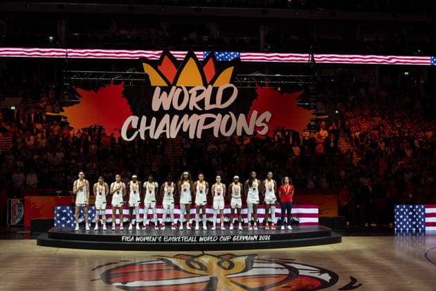 World Champion USA, U.S. team, gold medal, GER, USA vs. France, basketball, 2026 FIBA Women s World Cup, Final, September 13, 2026, GER, USA vs. France, basketball, 2026 FIBA Women s World Cup, Final, September 13, 2026, Berlin Copyright: xEibner-Pressefoto MaxxVincenx EP_MVN