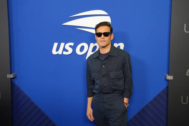 Actor Rami Malek poses on the blue carpet at the US Open final match between Alexander Zverev of Germany and Ben Shelton of the United States at Arthur Ashe Stadium in Flushing Meadows, New York, USA, 13 September 2026. US Open: Men s Final – Alexander Zverev vs. Ben Shelton !ACHTUNG: NUR REDAKTIONELLE NUTZUNG!  Copyright: xOctavioxGuzmánx AME7088 20260913-55021391316_1
