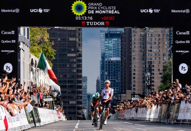 September 13, 2026, Montreal, Pq, CANADA: Isaac del Toro, of Mexico, riding for UAE Team Emirates XRG celebrates after racing to the finish ahead of Paul Seixas, of France, racing for Decathalon CMA CGM Team during the Grand Prix Cycliste de Montreal on Sunday, Sept. 13, 2026. Canada News - September 13, 2026 - ZUMAc35_ 20260913_zaf_c35_051 Copyright: xChristopherxKatsarovx