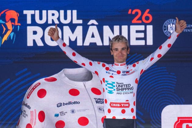 September 13, 2026, CYCLING TOUR OF ROMANIA, Stage 5 Bucharest Circuit 100 km, Bucuresti VAS Barnabas, from TEAM UNITED SHIPPING UNGARIA - UCI Continental Team, winner of the Final Points Classification (Polka-dot jersey) portrait image.