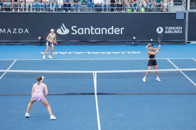 WTA GUADALAJARA OPEN 2026 WTA GUADALAJARA OPEN 2026 MAIA LUMSDEN MARIA KOZYEVA VS RENATA ZARAZUA KAYLA DAY 09 13 2026 GUADALAJARA, JALISCO Action photo of Renata Zarazua and Kayla Day during a qualifying match at the 2026 WTA Guadalajara Open, held at the Centro Panamericano de Tenis in Guadalajara, Jalisco, Mexico. Photo of Renata Zarazua and Kayla Day, during a qualifying match of the 2026 WTA Guadalajara Open held at the Centro Panamericano de Tenis in Guadalajara, Jalisco, Mexico PHOTO BY IMAGENSHOP PHOTO AGENCY GUADALAJARA, JALISCO, MEXICO Copyright: xJorgexReyesx