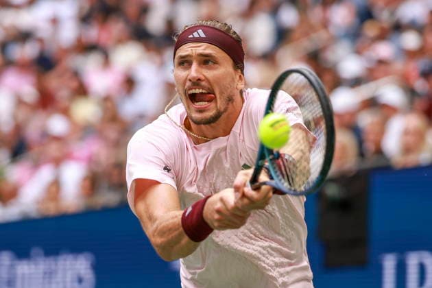 US Open tennis tournament - Day 15 Alexander Zverev of Germany in action against Ben Shelton of the US during the Men s Singles Final of the US Open Tennis Championships in Flushing Meadows, New York, USA, 13 September 2026. FLUSHING MEADOWS NEW YORK United States  Copyright: xCRISTOBALxHERRERA-ULASHKEVICHx
