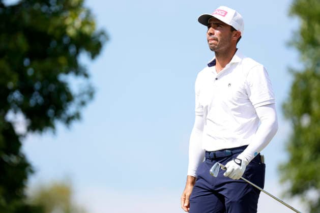 FRANKLIN, TN - SEPTEMBER 13: Alvaro Ortiz of Mexico during the final round of the Simmons Bank Open for the Snedeker Foundation, September 13, 2026 at Vanderbilt Legends Club in Franklin, Tennessee. (Photo by Matthew Maxey Icon Sportswire) GOLF: SEP 13 Korn Ferry Tour Simmons Bank Open EDITORIAL USE ONLY Icon260913012