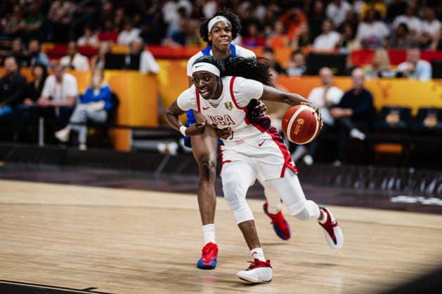 FIBA Women’s Basketball World Cup 2026: USA vs. France, September 13, 2026; Kahleah Copper (USA), 7; Dominique Malonga (France), 14; Basketball; FIBA Women’s Basketball World Cup 2026; Final Phase, Final, USA vs. France on September 13, 2026, at the Uber Arena, Berlin Copyright: xBEAUTIFULxSPORTS Tonhäuserx
