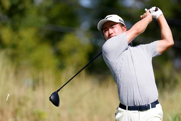 FRANKLIN, TN - SEPTEMBER 13: Yuta Sugiura of Japan watches his tee shot on No. 6 during the final round of the Simmons Bank Open for the Snedeker Foundation, September 13, 2026 at Vanderbilt Legends Club in Franklin, Tennessee. (Photo by Matthew Maxey Icon Sportswire) GOLF: SEP 13 Korn Ferry Tour Simmons Bank Open EDITORIAL USE ONLY Icon260913018