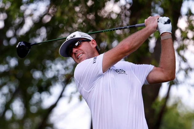 FRANKLIN, TN - SEPTEMBER 13: Lanto Griffin of United States of America watches his tee shot on No. 8 during the final round of the Simmons Bank Open for the Snedeker Foundation, September 13, 2026 at Vanderbilt Legends Club in Franklin, Tennessee. (Photo by Matthew Maxey Icon Sportswire) GOLF: SEP 13 Korn Ferry Tour Simmons Bank Open EDITORIAL USE ONLY Icon260913023