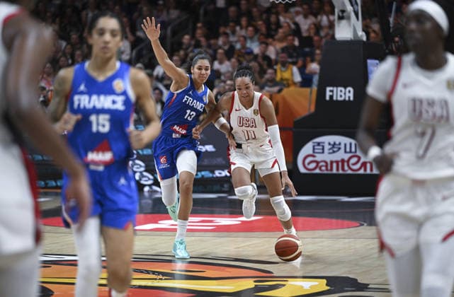 France v USA - FIBA Women s Basketball World Cup 2026 BERLIN, GERMANY - SEPTEMBER 13: Napheesa Collier (11) of USA in action during the FIBA Women s Basketball World Cup 2026 final between France and United States at Uber Arena in Berlin, Germany, on September 13, 2026. Halil Sagirkaya Anadolu Berlin Germany. Editorial use only. Please get in touch for any other usage.  Copyright: x2026xAnadoluxHalilxSagirkayax