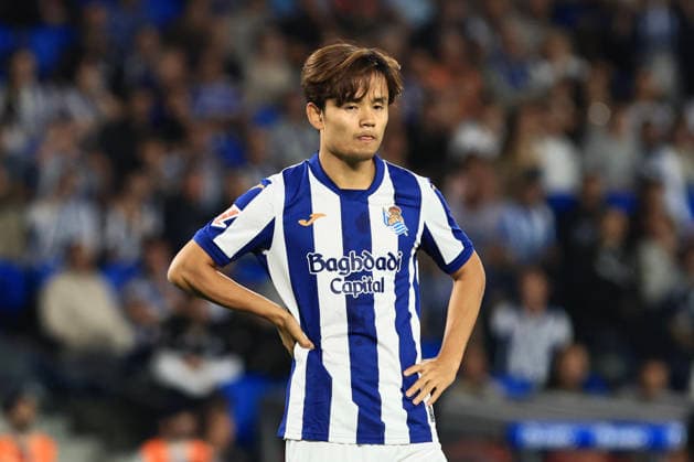 ESP LaLiga EA Sports Real Sociedad Atlético Madrid Takefusa Kubo of Real Sociedad during the LaLiga EA Sports match between Real Sociedad and Atlético Madrid played at Anoeta Stadium in Gipuzkoa on September 13, 2026, in Spain, Gipuzkoa, Spain, Soccer Copyright: xAgenciaxLOFx