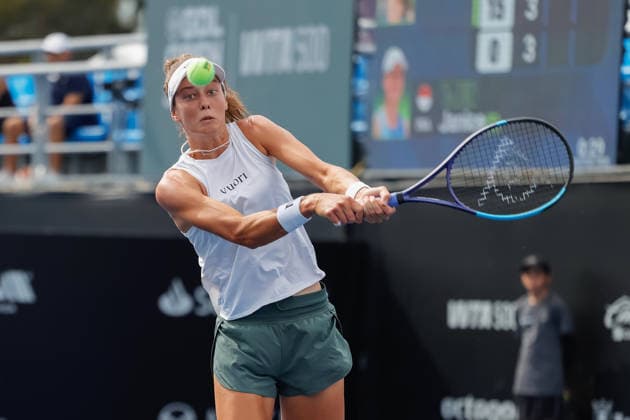 WTA GUADALAJARA OPEN 2026 WTA GUADALAJARA OPEN 2026 DARJA VIDMANOVA VS JANICE TJEN 09 13 2026 GUADALAJARA, JALISCO Action photo of Darja Vidmanova of the Czech Republic during a qualifying match at the 2026 WTA Guadalajara Open, held at the Centro Panamericano de Tenis in Guadalajara, Jalisco, Mexico Photo of Darja Vidmanova of the Czech Republic, during a qualifying match of the 2026 WTA Guadalajara Open held at the Centro Panamericano de Tenis in Guadalajara, Jalisco, Mexico. PHOTO BY IMAGENSHOP PHOTO AGENCY GUADALAJARA, JALISCO, MEXICO Copyright: xJorgexReyesx