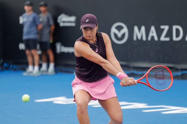 WTA GUADALAJARA OPEN 2026 WTA GUADALAJARA OPEN 2026 DARJA VIDMANOVA VS JANICE TJEN 09 13 2026 GUADALAJARA, JALISCO Action photo of Janice Tjen of Indonesia during a qualifying match at the 2026 WTA Guadalajara Open, held at the Centro Panamericano de Tenis in Guadalajara, Jalisco, Mexico. Photo of Janice Tjen of Indonesia, during a qualifying match at the 2026 WTA Guadalajara Open held at the Centro Panamericano de Tenis in Guadalajara, Jalisco, Mexico PHOTO BY IMAGENSHOP PHOTO AGENCY GUADALAJARA JALISCO MEXICO Copyright: xIMAGENSHOPxAGENCIAxFOTOGRAFICAx