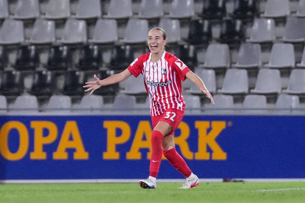 Emma Memminger, SC Freiburg, 32, goal celebration, emotions, cheering, goal, shot on goal, goal scored, Germany, soccer, Google Pixel Women s Bundesliga, Matchday 4, 2026–2027, SC Freiburg vs. 1. FSV Mainz 05, September 13, 2026, Dreisamstadion, Freiburg, Dreisamstadion, Freiburg, Baden-Württemberg, Germany Copyright: xArnexAmbergx