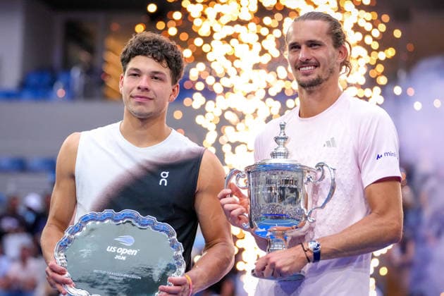 Tennis - Us open 2026 - ITF - New York - 14 09 2026 Tennis - Us open 2026 - ITF - New York - Final Alexander Zverev Allemagne remporte le titre en battant Ben Shelton Usa New York  Copyright: xCCx