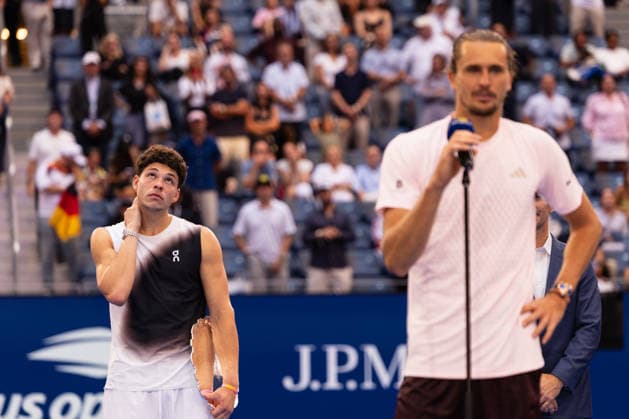 September 13, 2026: Ben Shelton (USA) during the trophy ceremony after being defeated by Alexander Zverev (GER) in the MenÃ¢â‚¬â ¢s Final at the US Open on September 13, 2026, held at the USTA Billie Jean King National Tennis Center in New York City. CSM . Tennis 2026: US Open, September 13, 2026  - ZUMAc04_ 20260913_zma_c04_414 Copyright: xBerniexHaleyx