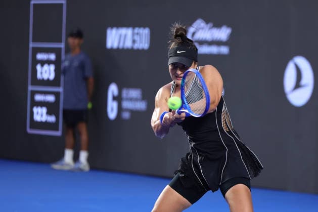 WTA GUADALAJARA OPEN 2026 WTA GUADALAJARA OPEN 2026 CRISTINA BUCSA VS BIANCA ANDRESCU 09 13 2026 GUADALAJARA, JALISCO Action photo of Bianca Andrescu of Canada during a qualifying match at the 2026 WTA Guadalajara Open, held at the Centro Panamericano de Tenis in Guadalajara, Jalisco, Mexico Photo of Bianca Andrescu of Canada during a qualifying match of the 2026 WTA Guadalajara Open held at the Centro Panamericano de Tenis in Guadalajara, Jalisco, Mexico PHOTO BY IMAGENSHOP PHOTO AGENCY GUADALAJARA JALISCO MEXICO Copyright: xIMAGENSHOPxAGENCIAxFOTOGRAFICAx