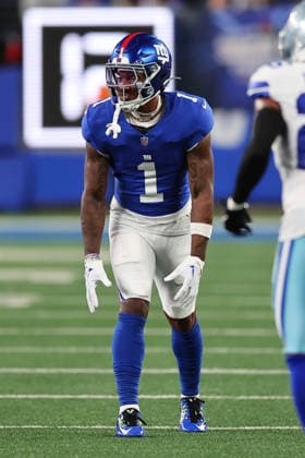 EAST RUTHERFORD, NJ - SEPTEMBER 13: Malik Nabers 1 of the New York Giants during the game against the Dallas Cowboys on September 13, 2026 at MetLife Stadium in East Rutherford, New Jersey. (Photo by Rich Graessle Icon Sportswire) NFL, American Football Herren, USA SEP 13 Cowboys at Giants EDITORIAL USE ONLY Icon26091331718