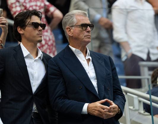 2026 US Open - Day 15 NEW YORK, NEW YORK - SEPTEMBER 13: Actor, Pierce Brosnan in attendance for the Ben Shelton of the United States and Alexander Zverev of Germany men’s singles final during the 2026 US Open - Day 15 at USTA Billie Jean King National Tennis Center on September 13, 2026 in New York, New York. New York USTA Billie Jean King National Tennis Center New York United States Copyright: xSusanxMullane ISIxPhotosx 9760