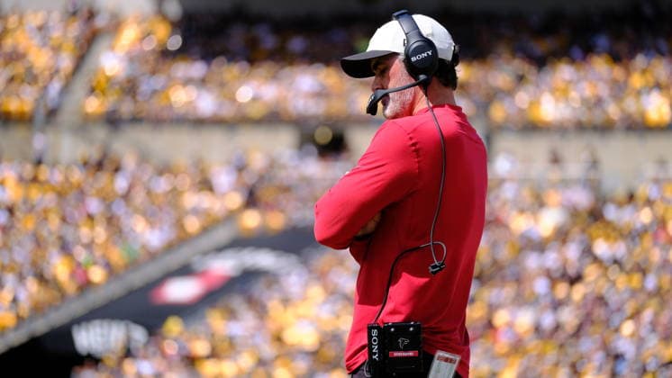 Sep 13, 2026; Head Coach Kevin Stefanski during the Pittsburgh Steelers vs Atlanta Falcons game in Pittsburgh, Pennsylvania, USA; at Acrisure Stadium. Mandatory Credit: -Cal Media NFL, American Football Herren, USA 2026: Falcons Vs Steelers SEP 13  - ZUMAcp5_ 20260913_faf_cp5_393 Copyright: xJasonxPohuskix