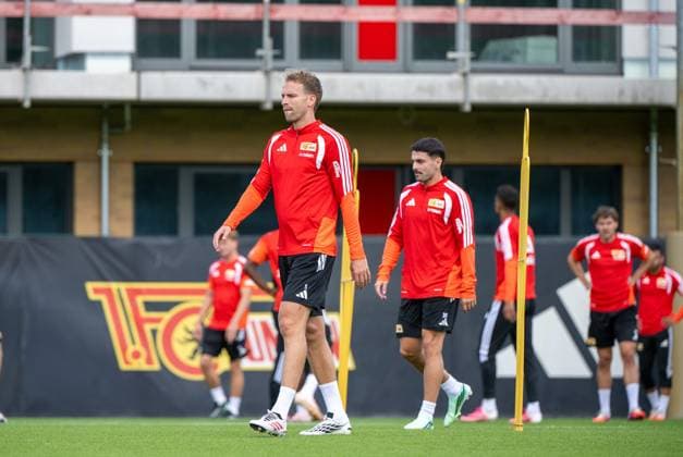 Soccer, Men s, 2026–2027 Season, Bundesliga 1, 1. FC Union Berlin, Practice on Training Field II, Marvin Friedrich (1. FC Union), Kastriot Imeri (1. FC Union Berlin), September 14, 2026, Copyright: xMatthiasxKochx