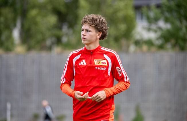 Soccer, Men s, 2026–2027 Season, Bundesliga 1, 1. FC Union Berlin, Training on Training Field II, Linus Güther (1. FC Union), September 14, 2026, Copyright: xMatthiasxKochx