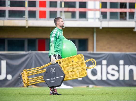 Soccer, Men s, 2026–2027 Season, Bundesliga 1, 1. FC Union Berlin, Practice on Training Field II, Goalkeeper Phillip Menzel (1. FC Union), September 14, 2026, Copyright: xMatthiasxKochx