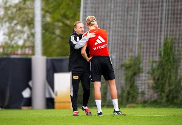 Soccer, Men s, 2026–2027 Season, Bundesliga 1, 1. FC Union Berlin, Training on Training Field II, from left: Coach Mauro Lustrinelli (1. FC Union Berlin), Aljoscha Kemlein (1. FC Union Berlin), September 14, 2026, Copyright: xMatthiasxKochx