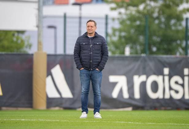 Soccer, Men s, 2026–2027 Season, Bundesliga 1, 1. FC Union Berlin, Practice on Training Field II, Horst Heldt, Managing Director of Professional Soccer at 1. FC Union Berlin, September 14, 2026, Copyright: xMatthiasxKochx